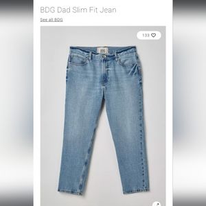 Bdg dad slim taper fit jeans